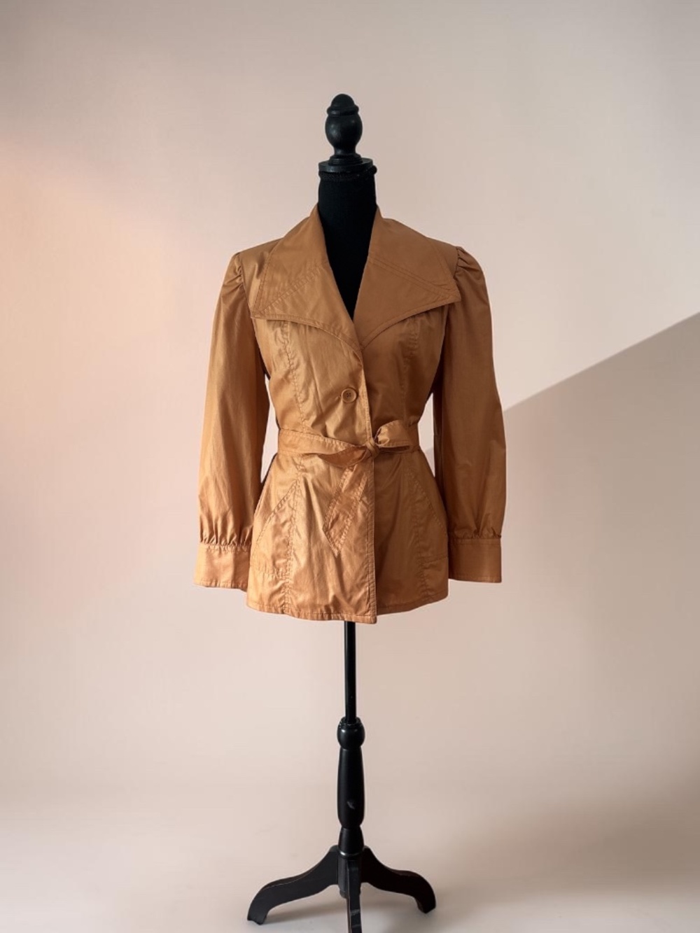 MOD MAID Vintage 1970 Midi Trench Coat